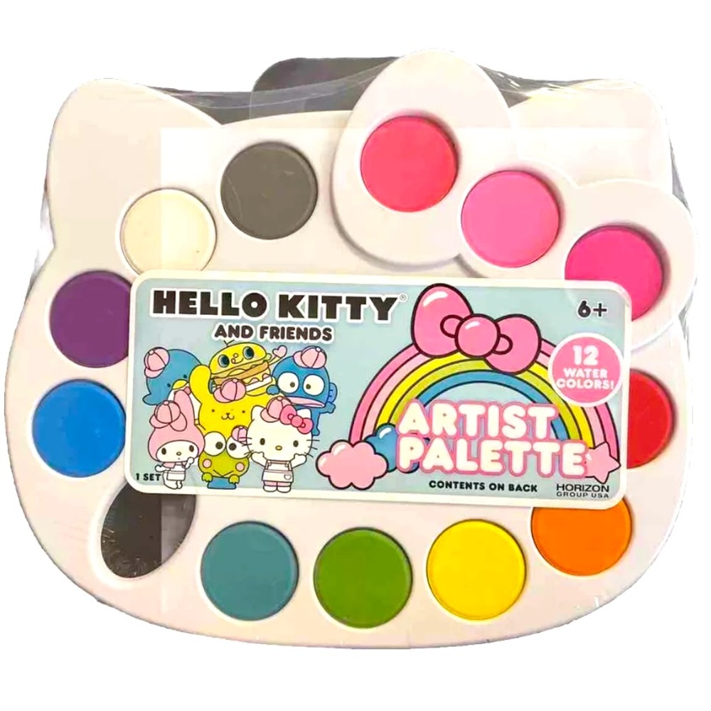 Hello Kitty And Friends Artist Palette 12 Water Colors New